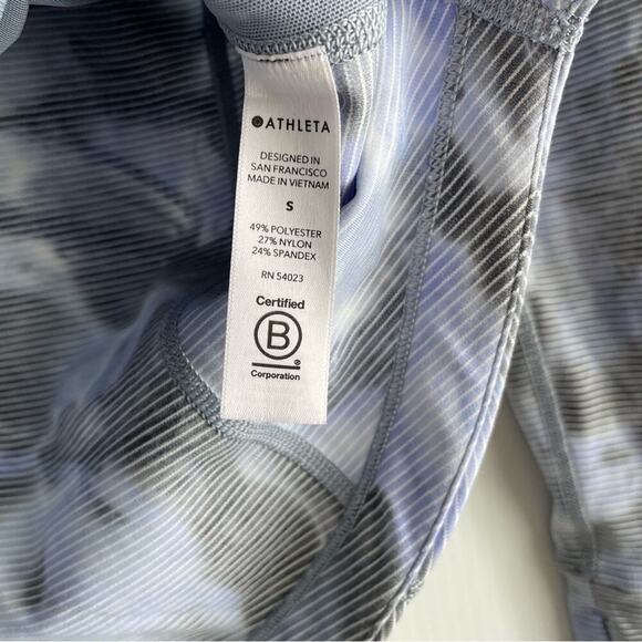 Athleta Salutation Jacquard jacket full zip front marbles style pattern sz Small - Picture 8 of 11